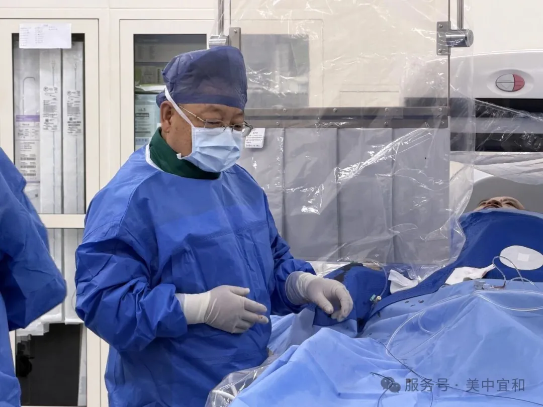 Interventional cardiologist performing PCI in the catheterization laboratory